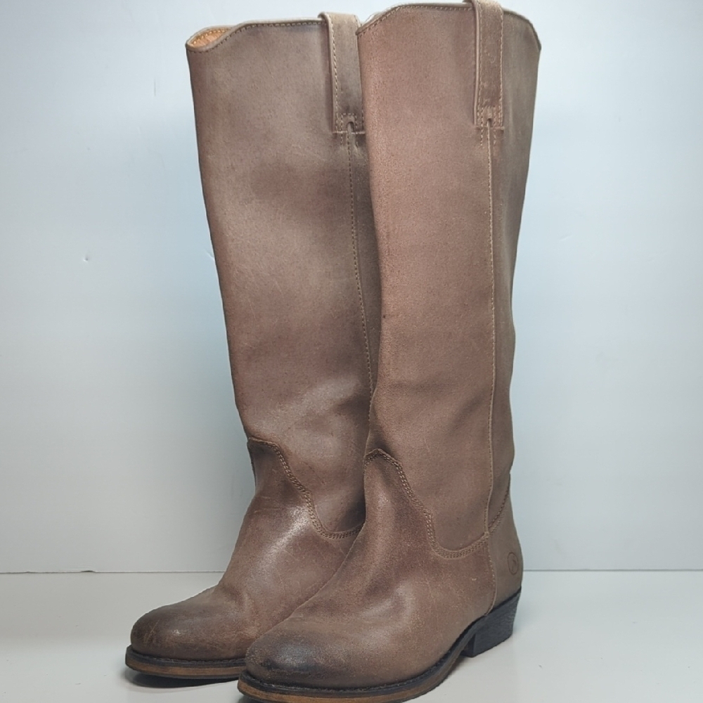 Bronx Tam Mee tall leather Western style riding boots women's size 6.5-7 EU 37